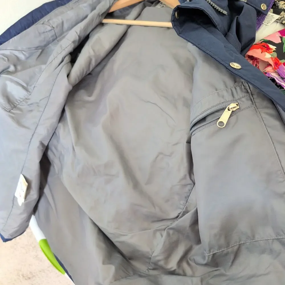 Vintage The North‎ Face 1970s Brown Label Jacket Navy Blue Gore-Tex Men's XL